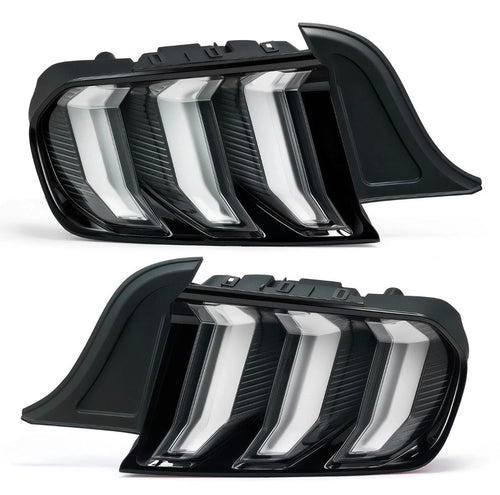 Ford Mustang 2015–2023 Clear Lens Tail Lights