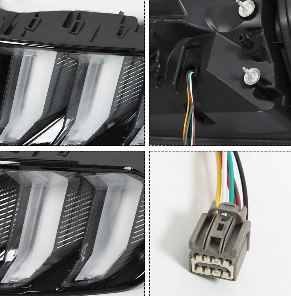 Ford Mustang 2015–2023 Clear Lens Tail Lights